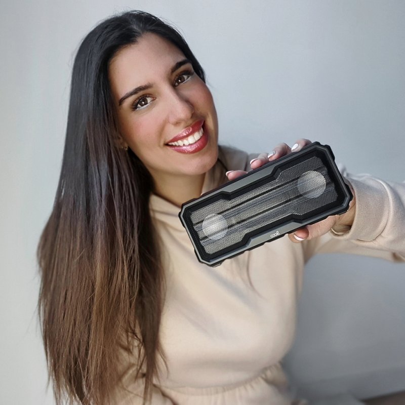 Alto-falante universal para música Bluetooth COOL Luton preto (12 W) - Image 3