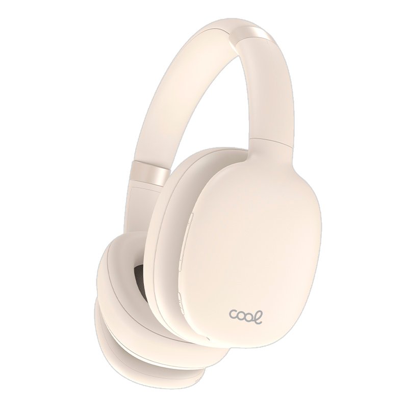 Auscultadores Estéreo Bluetooth COOL Roller Bege - Image 2