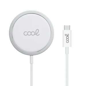 Base carregador MAGNETIC Qi sem fio para smartphones COOL Branco