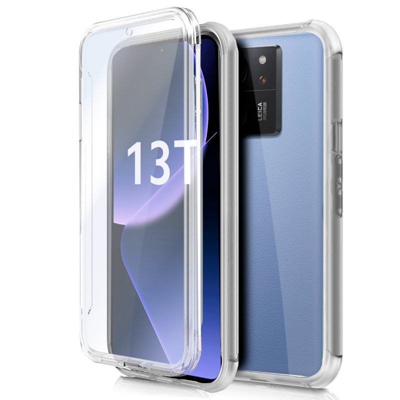 Capa COOL de Silicone 3D para Xiaomi 13T / 13T Pro (transparente frente + verso)