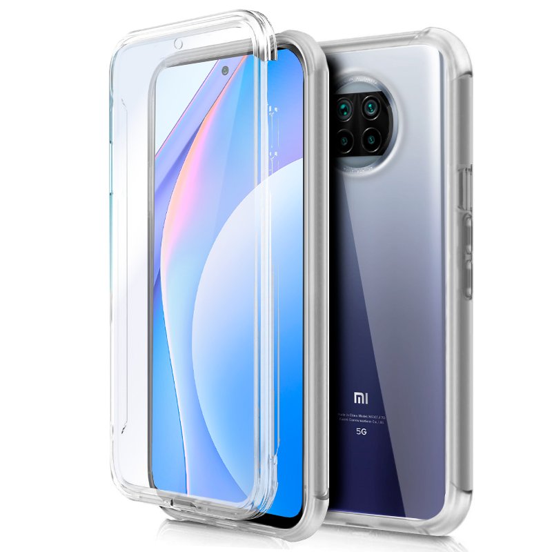 Capa COOL de Silicone 3D para Xiaomi Mi 10T Lite (frente e verso transparentes)