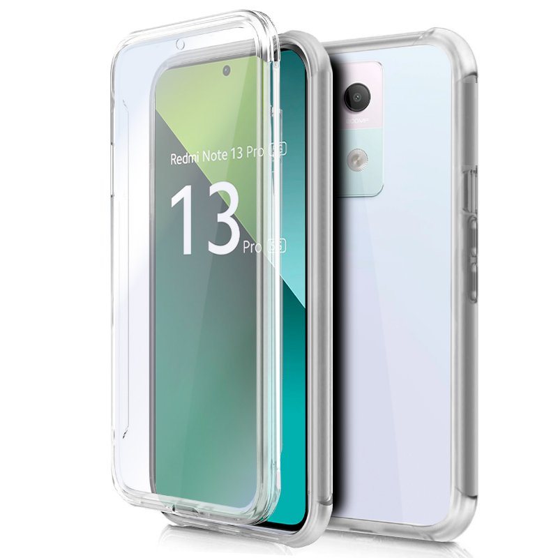 Capa COOL de Silicone 3D para Xiaomi Redmi Note 13 Pro 5G / Poco X6 5G (transparente frente + verso)