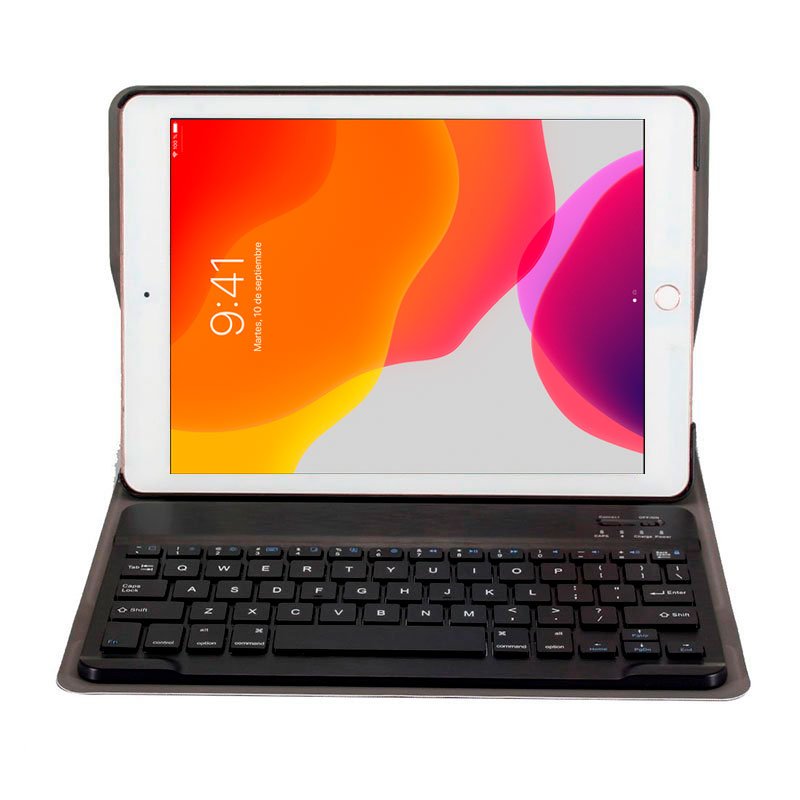 Capa COOL para iPad (2019 / 2020 / 2021) 10,2 pol. Couro Sintético Teclado Bluetooth (Preto) - Image 3