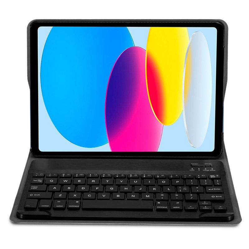 Capa COOL para iPad (2022 / 2024) 10.9 (10 Gen.) / iPad 11 2025 (A16) Teclado Bluetooth Preto - Image 2