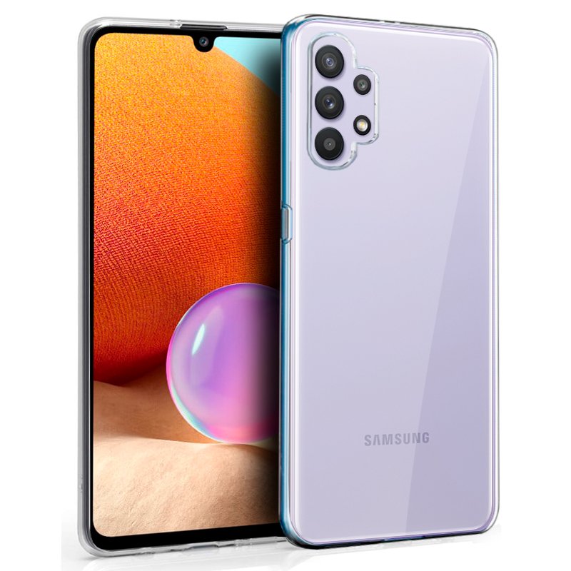 Capa de silicone COOL para Samsung A325 Galaxy A32 4G (transparente)