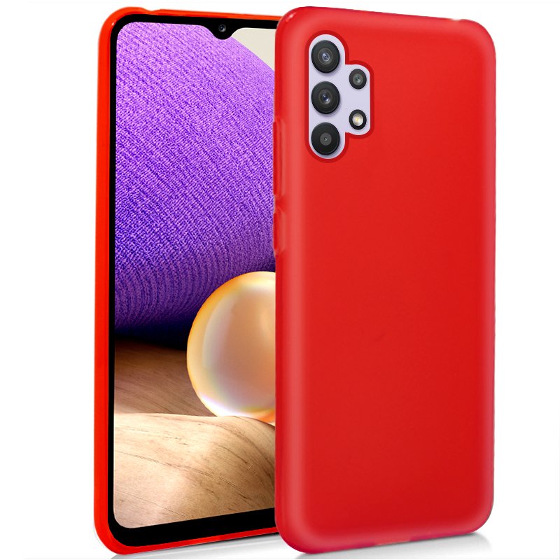 Capa de silicone COOL para Samsung A326 Galaxy A32 5G (vermelha)