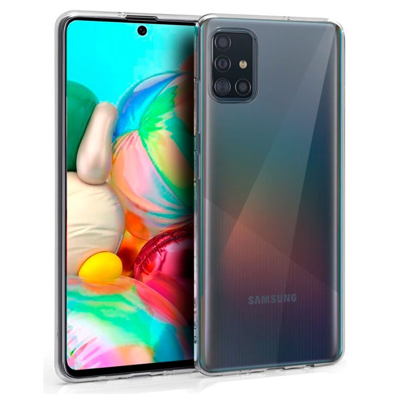 Capa de silicone COOL para Samsung A715 Galaxy A71 (transparente)