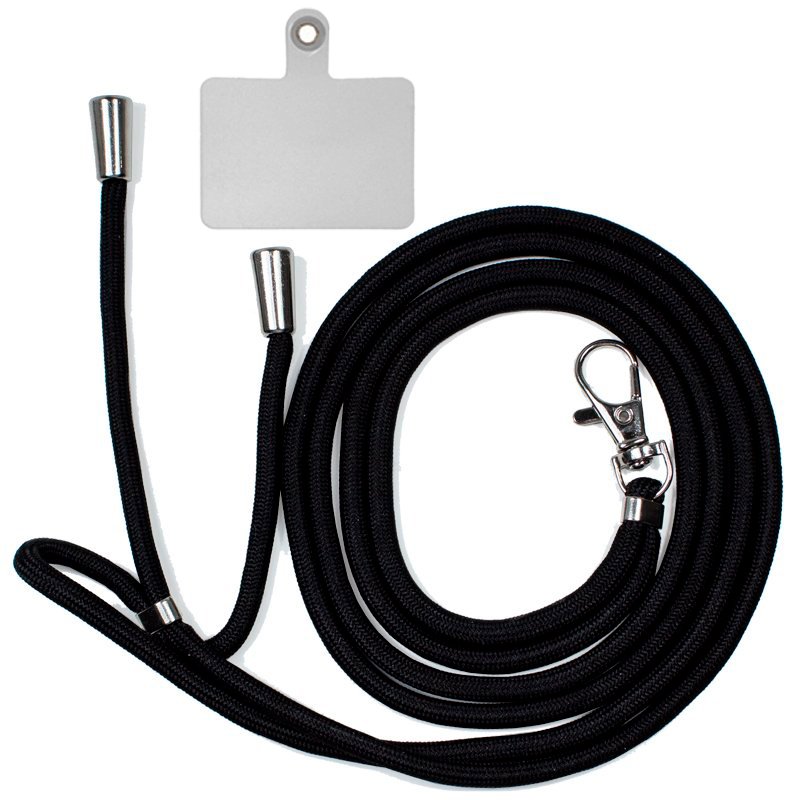 Cordão suspenso universal COOL com cartão de smartphone Preto - Image 3