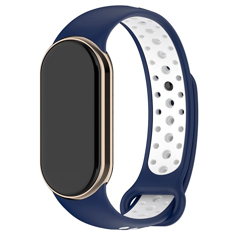 Correia COOL para Xiaomi Smart Band 8 / Band 9 Sport Marinho-Branco