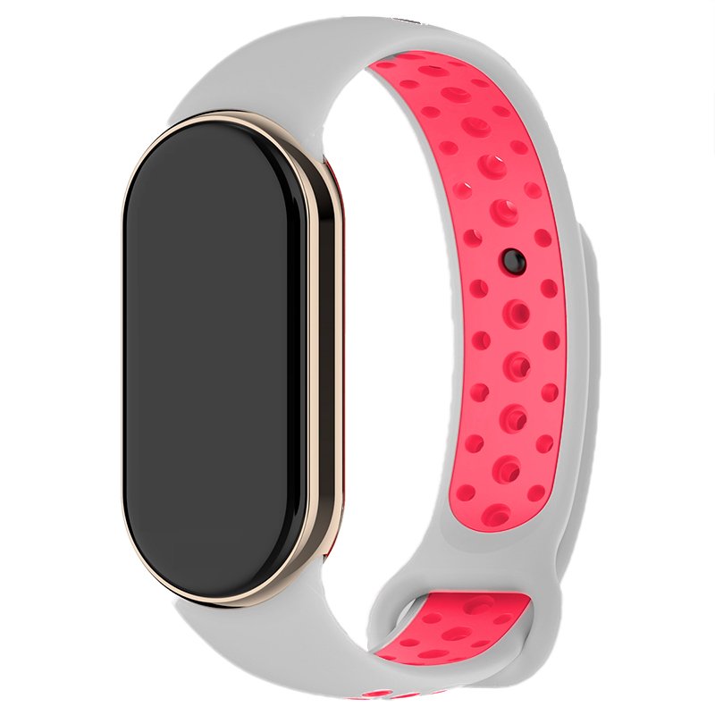 Correia COOL para Xiaomi Smart Band 8 / Band 9 Sport Rosa-Cinza