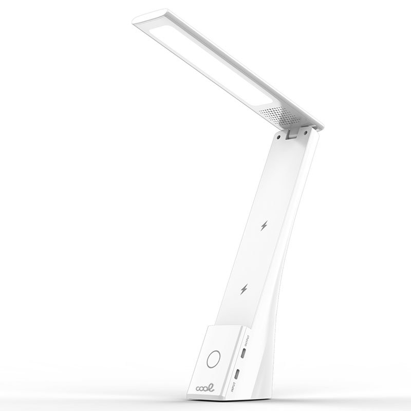 Lâmpada LED + Base de carregamento sem fio Qi COOL Compact branca