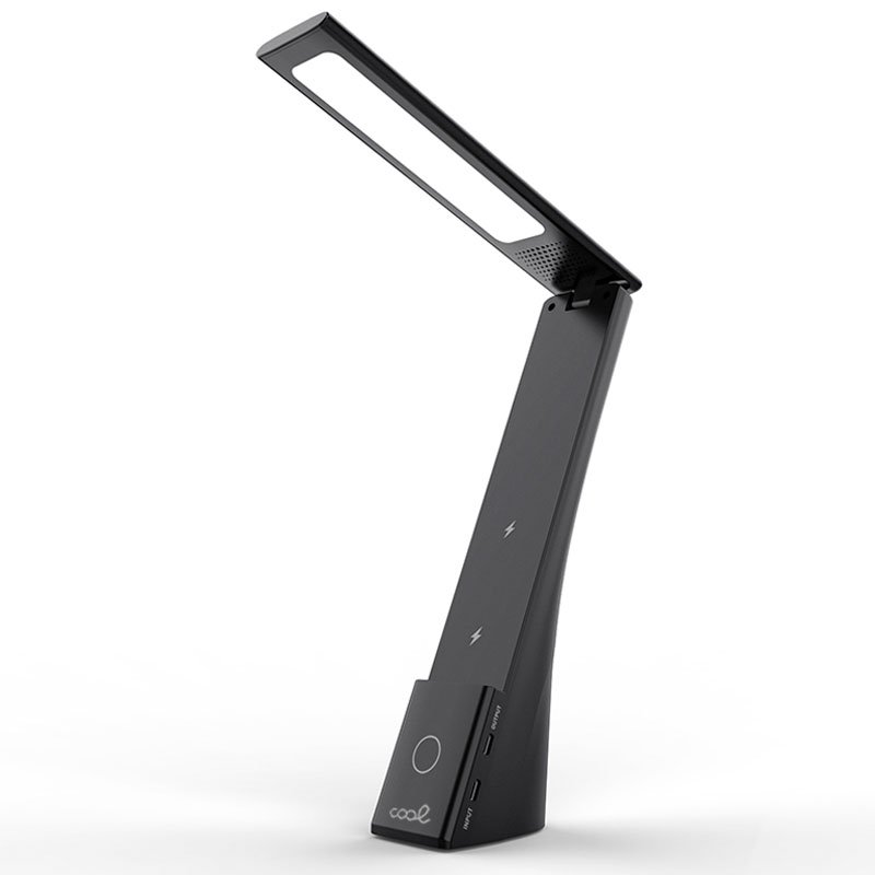 Lâmpada LED + Base de carregamento sem fio Qi COOL Compact Preto