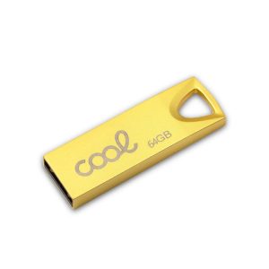 Pen drive USB x64 GB 2.0 COOL Metal KEY Gold