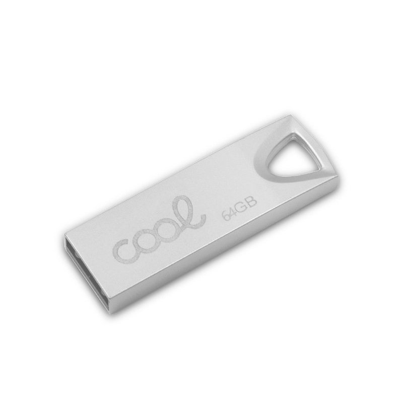 Pen Drive USB x64 GB 2.0 COOL Metal KEY Prata
