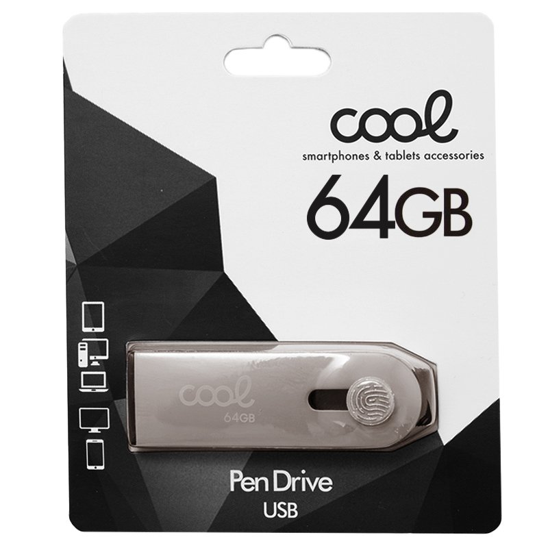 Pen Drive USB x64 GB 2.0 COOL Optimus Silver - Image 3