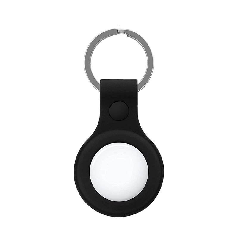 Porta-chaves de proteção COOL compatível com AirTag Silicone Preto