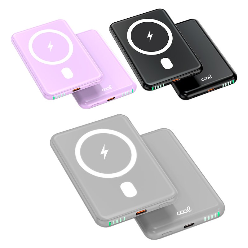 Powerbank Bateria Externa Magnética 5000 mAh COOL Roxo - Image 2