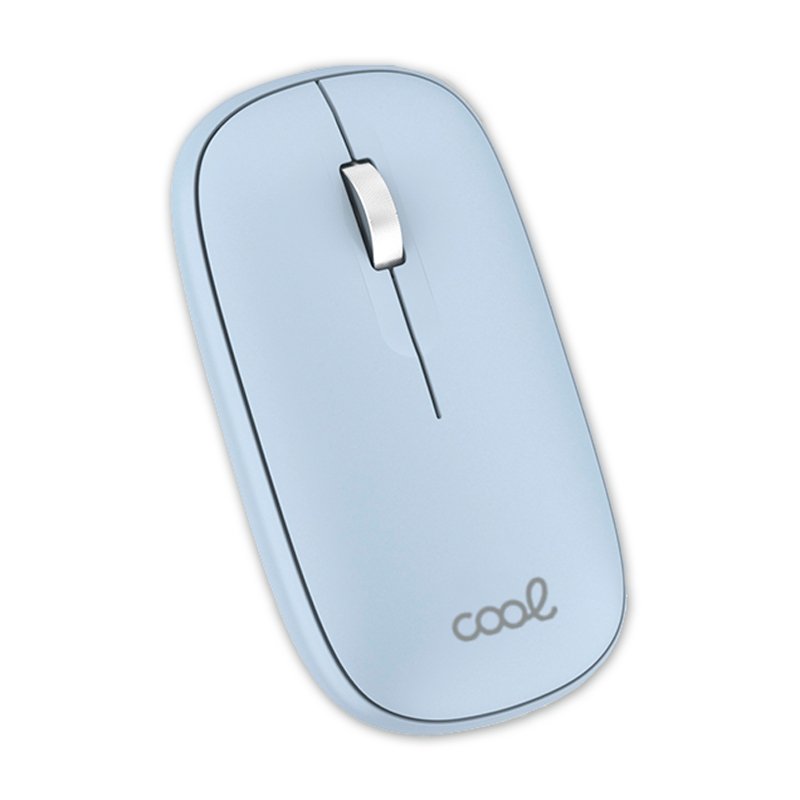 Rato Silencioso Sem Fios 2 em 1 (Bluetooth + Adaptação USB) COOL Slim Azul - Image 2