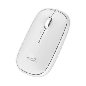Rato Silencioso Sem Fios 2 em 1 (Bluetooth + Adaptação USB) COOL Slim Branco