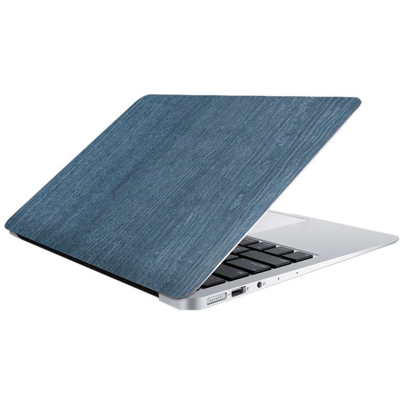 Protetor de vinil colorido para laptop Devia 15 '' azul madeira