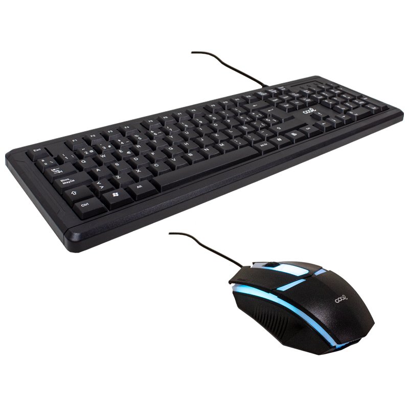 Teclado espanhol Cabo USB Kit para PC Teclado gaming + rato (iluminação) COOL Flórida - Image 3