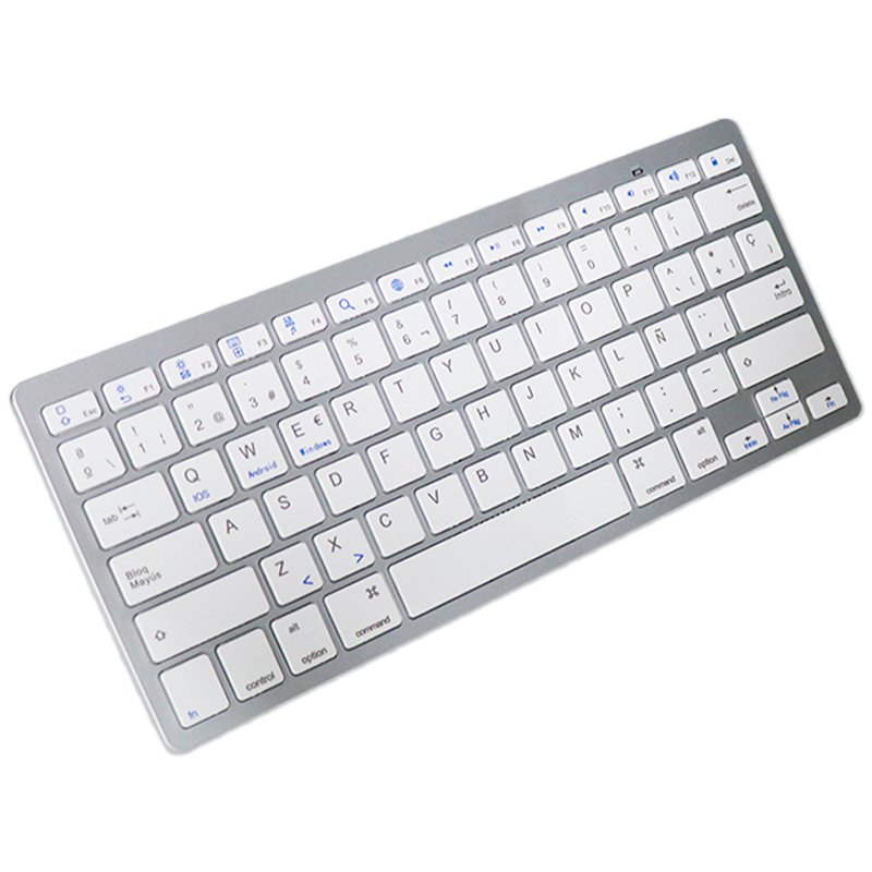 Teclado para PC Espanhol Bluetooth Slim COOL Branco - Image 2